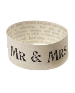 Mr and Mrs Newsprint Paper Chain 