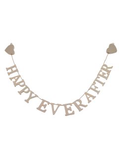Happy Ever After Wooden Hanging Garland Small