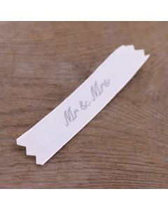 'Mr & Mrs' Fabric Label
