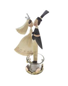 Bride and Groom Tea Light Holder 