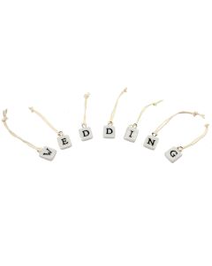 Dinky Porcelain Charms and Letters 