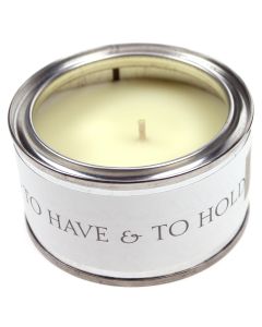 'To Have and To Hold' (Bold Text) Candle - Apple Blossom Fragrance