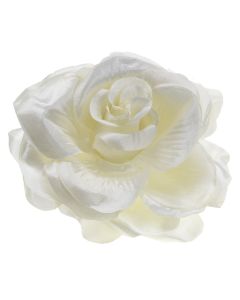 Garbo Ivory Decorative Fabric Flower Clip 
