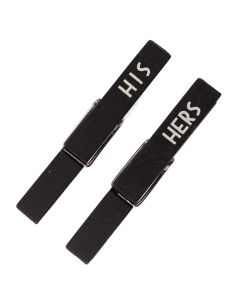 His and Hers Wooden Pegs