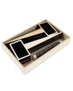 Boxed set of 12 Rectangular Chalkboard Picks