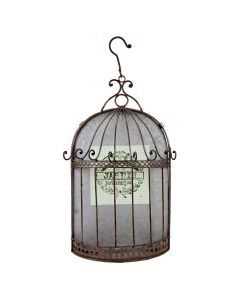 Jardin Flat-backed Decorative Birdcages - Front View