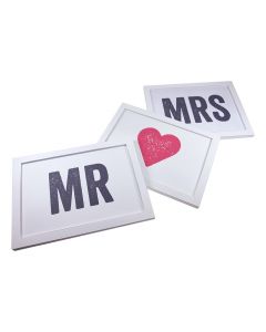MR & MRS Framed Prints (Set) 