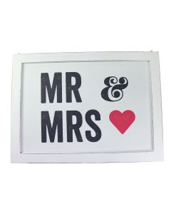 MR & MRS Framed Print