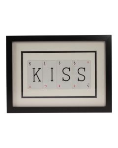 'Kiss' Vintage Playing Card Frame