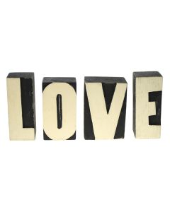 LOVE Wooden Block Letters