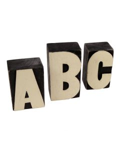 Wooden Block Letters - A to Z