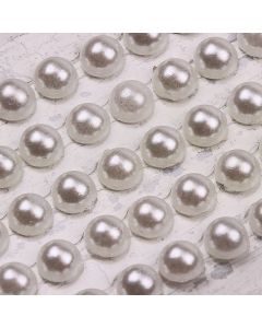 4mm Pearl Strip Self Adhesive Embellishment - Zoom