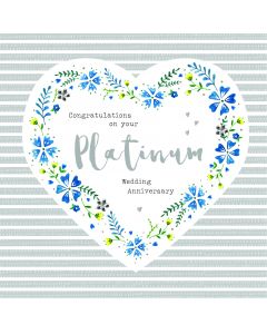 Congratulations on your Platinum Wedding Anniversary Card