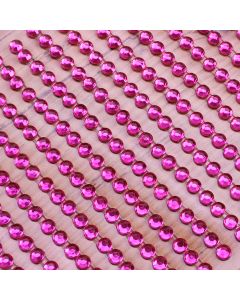 3mm Gem Self Adhesives - Hot Pink - Zoom