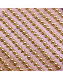3mm Pearl Self Adhesives - Gold - Zoom