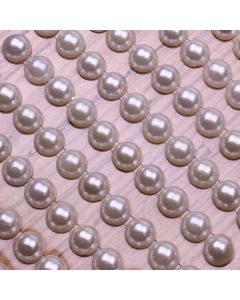 6mm Pearl Self Adhesives - Ivory - Zoom