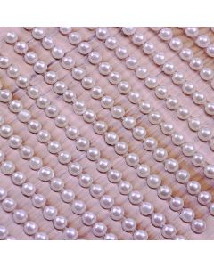 3mm Pearl Self Adhesives - White - Zoom