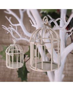 Mini Birdcage with Door (Ivory) on Wishing Tree
