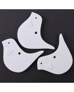Ceramic Tags (Birds Small) - Pack of 3