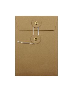 String & Washer Manilla C6 Envelopes - Back
