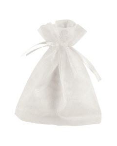 White Organza Favour Bags (Pack of 10)