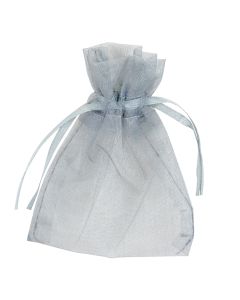 Silver Organza Favour Bags (Pack of 10)