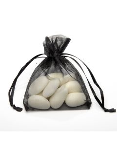 Black Organza Favour Bags (Pack of 10) 