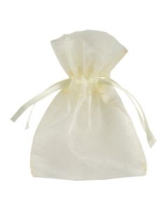 Ivory Organza Favour Bags (Pack of 10)