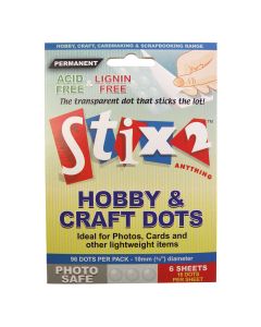 Permanent 10mm Glue Dots - Pack of 96 Dots