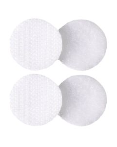 13mm White Velcro Coins (Strip of 10)