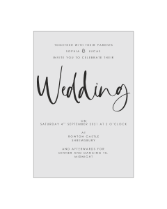 Calligraphy Editable Wedding Invitation Template
