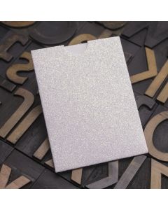 Enfolio Wallet Mini - Iridescent White Glitter Card