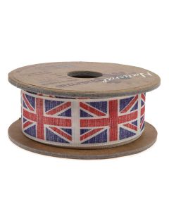 3m reel 25mm Union Jack (Navy/Red) Colour 4 - Reel