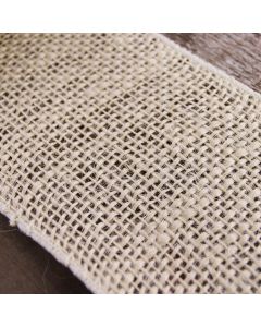 Wired Edge 100mm Hessian - Light Natural (by the metre)