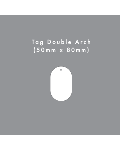 Double Arch Tag Die Cut