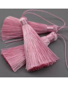 Pink 8cm Silky Tassels