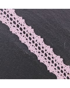 Narrow Pink Crochet Lace