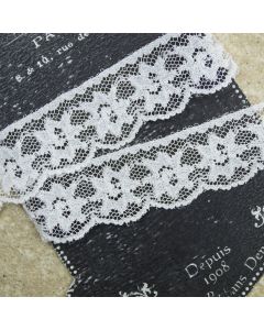 28mm Wide Ivory Flat Lace