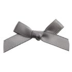 Silver Grey Ribbon Bows 7mm