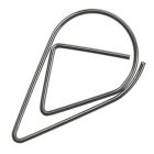 Silver Teardrop Wedding Invitation Paperclips - Pack of 100
