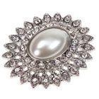 Silver Tesoro Diamante and Pearl Embellishment