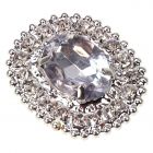 Florence (Embellishment) - an oval shaped gem and diamante embellishment
