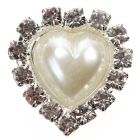 Diamante Pearl Heart 