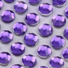 4mm Purple Self Adhesive Jewel Gems