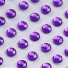 3mm Purple Self Adhesive Jewel Gems