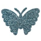 Turquoise Glitter Butterflies