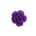25mm Purple Felty Rose