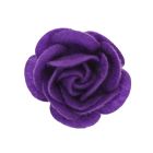 35mm Purple Felty Rose