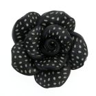Black Vintage Clay Rose