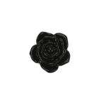 20mm Black Heavenly Rose Bead